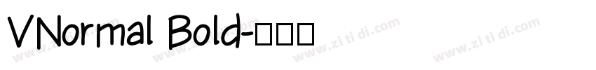 VNormal Bold字体转换